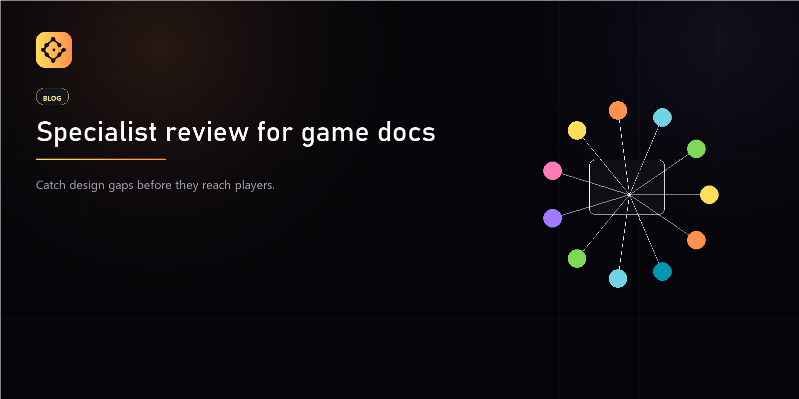 Structured review findings surfacing inconsistencies and gaps in a game design doc