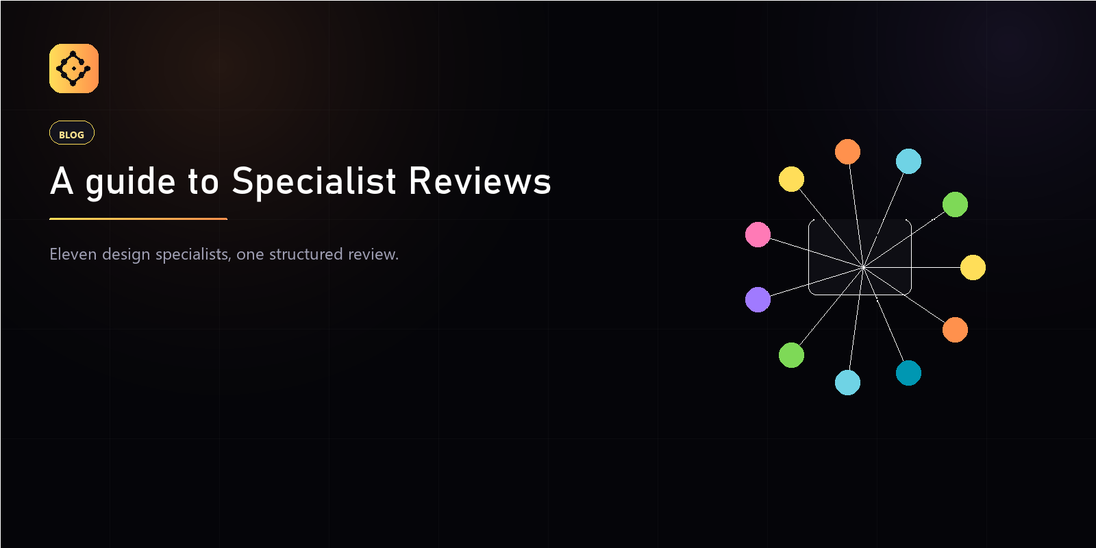 Roster of eleven design specialists returning structured findings on a game design doc